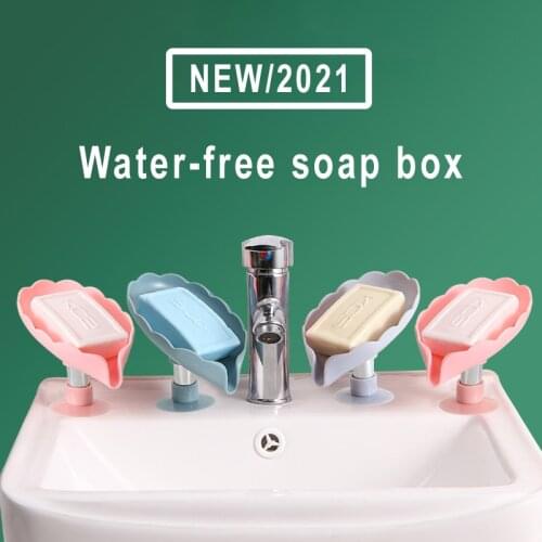 Leaf Shape Soap Box Drain Soap Holder Box Bathroom Accessories Toilet Laundry Soap Box Bathroom Supplies Tray Gadgets