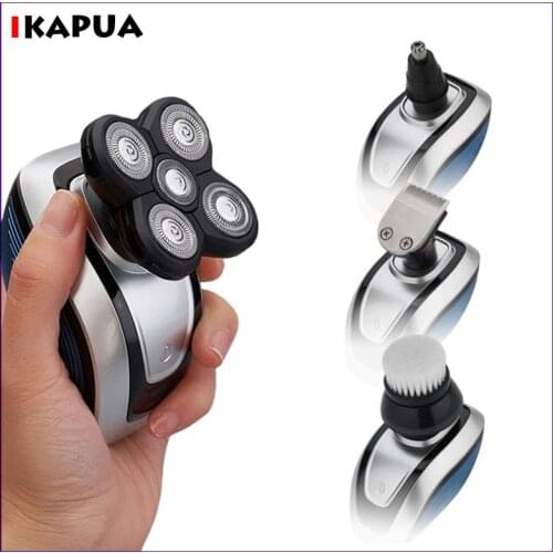 4 In1 Men Electric Shaver Nose Trimmer Rechargeable Electric Razor Shaving Machine Beard Trimmer Face Cleaning Brush