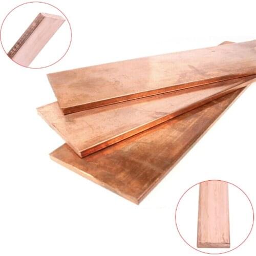99%Pure Copper Thickness 1/1.5/2/3/4/5 mm Copper Strip Red Copper Pad Copper Foil Copper Plate Bar DIY CNC Material