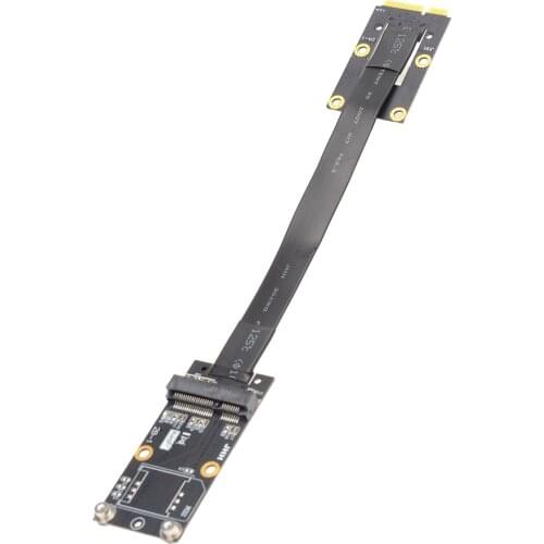 MPCIe To mPCIe mSATA SSD Extension Cable Wireless Network WiFi WAN Card Extender Mini PCIe Riser Adapter PCI-E 3.0 X1 Full Speed
