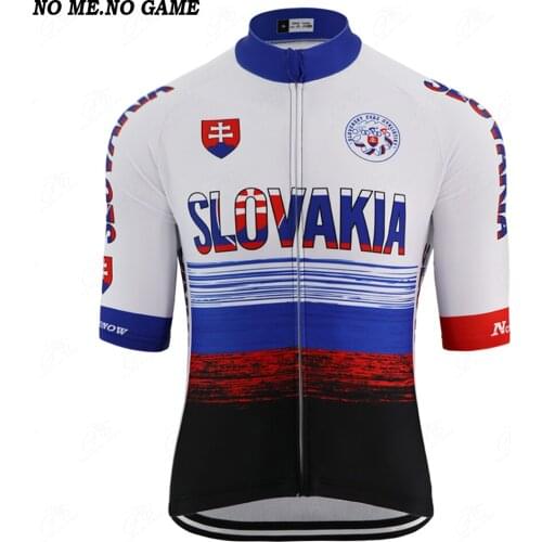 NEW SLOVAKIA pro cycling jersey team mens summer blue red bike wear tops road/mountain bike jersey Breathable cycling clothing