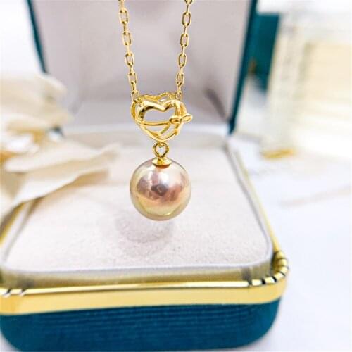 1PCS S925 Sterling Silver Pearl Tray Charm Connector Bail Pendant Clasp DIY Necklace Jewelry Making Accessories