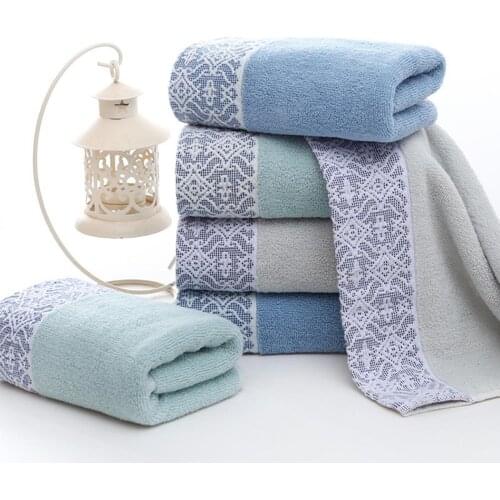 3 Colors Bath Towel Rectangle Great Thickened Softness Cotton Face Towel Super Soft Quick-Dry Bath Towels