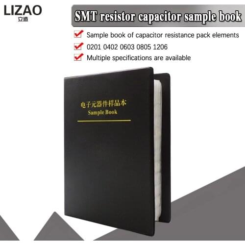 SMD Resistor 0201 0402 0603 085 1206 1% Many varieties capacitor resistor pack engineer professional component sample book
