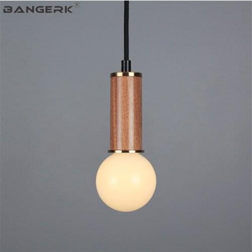 BANGERK Loft Style Modern LED Pendant Lamp Dining Room Bar Single Head Art Hanging Light Home Decor Indoor Lighting Hanglamp