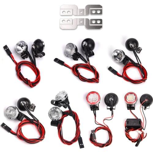 Super Bright LED Headlight Spotlight for 1:10 RC Crawler Car Traxxas TRX-4 TRX6 SCX10 AXI03007 90046 Redcat Gen8 Tamiya