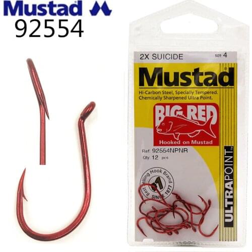 High quality Mustad hooks for sea fishing 92554NPNR # 5packs/lot jig big fish hook beak bait hook hengelsport pesca tackle carp