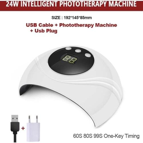 Yinikiz 3 Kinds of Nail Lamp Dryer with 30S/60s/90s Button USB Charging Perfect Cure Nails Gel Thumb Nail Curing Tools