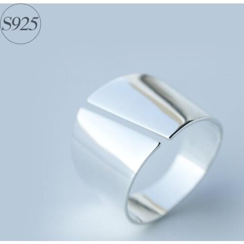 Modian New Celebrity Prevent Allergy Real 925 Sterling Silver Adjustable Fashion Finger Rings For Women Party Rock Jewelry Gift
