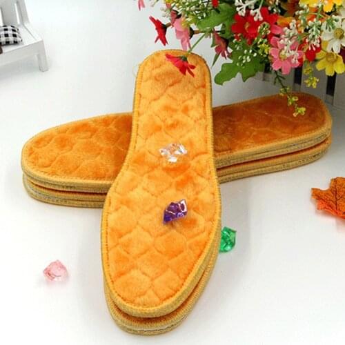 1 Pair Man Woman Heated Thermal Shoes Insoles Thick Shoes Insert Winter Warm Feet Soles Pad Support Insert Shoe Accessories