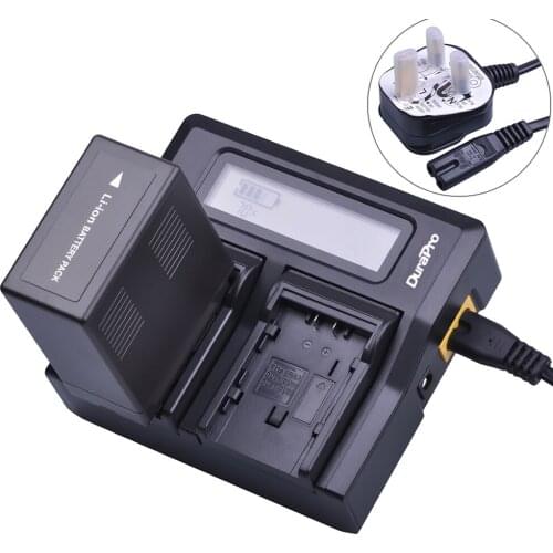 1Pc 6000mAh VW-VBG6 VWVBG6 VW-VBG6GK Batteries +Ultra Fast LCD Dual Charger Kits for Panasonic AG-AC160A, AG-AC7, AG-AC130