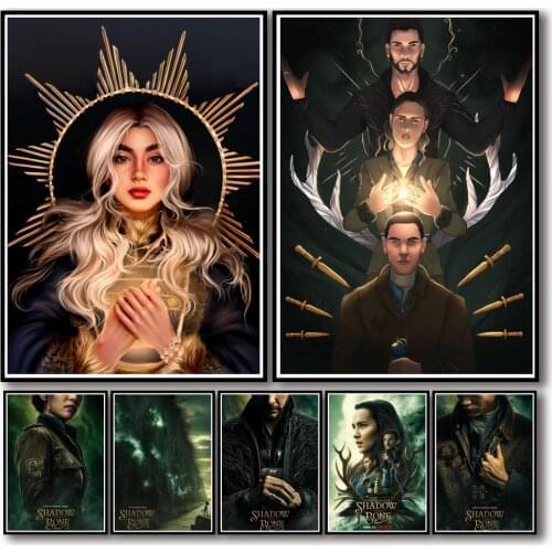 19 Designs Tv Show Shadow and Bone Whitepaper Poster Artwork Fancy Wall Sticker for Coffee House Bar