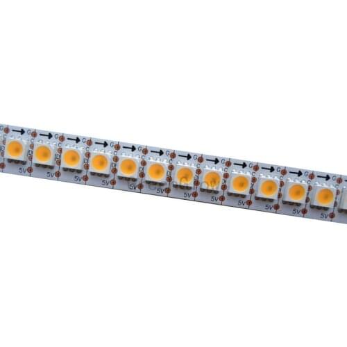 1mX APA102 144leds Warm white / cool white /Natural wh addressable led strip light DC5V input with White PCB free shipping