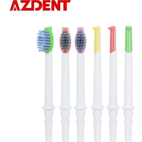 3PCS Nozzles Tips for AZDENT WP-188 Water Water Faucet Dental Flosser Portable Oral Irrigation Irrigator Brush Heads Tooth Floss