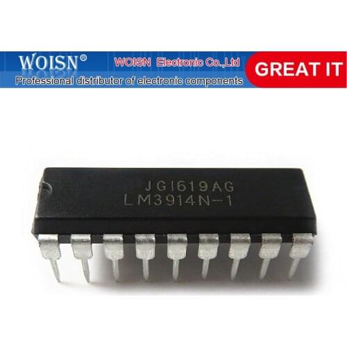 5PCS LM3914N-1 LM3915N-1 LM3916N-1 DIP LM3914N LM3915N LM3916 new and original IC
