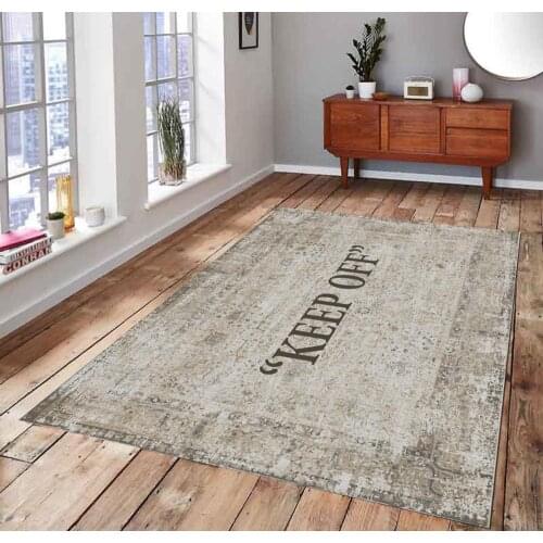 KEEP OFF 7 Classic Patterned Carpet , Fan Carpet Non Slip Floor Carpet,Teens Carpet,Area Rug