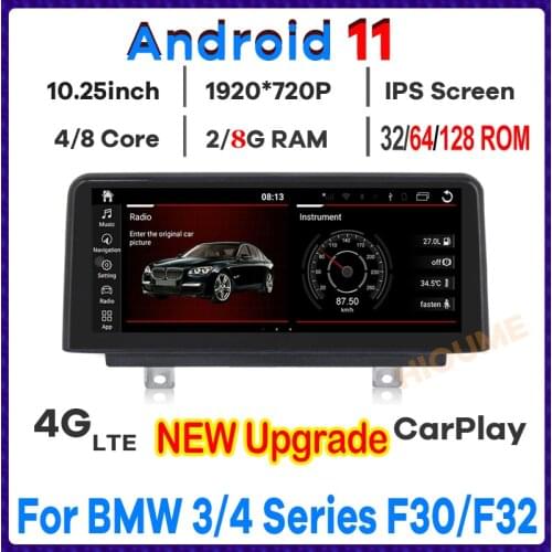 8core Android 10 8GB ROM Car Multimedia Player GPS Navigation for BMW 3Series F30 F31 F34 4Series F32 F33 F36