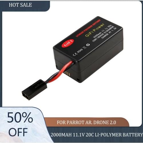 BIG Promotion 2000mAh 11.1V 20C Li-Polymer Battery for Parrot AR. Drone 2.0 Quadcopter Rechargeable Battery