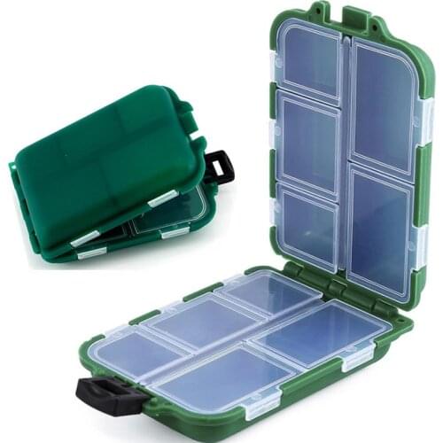1 Piece Fishing Tackle Box 10 Grids Fly Fishing Lure Spoon Hook Bait Storage Case Box Fishing Accessories Tools