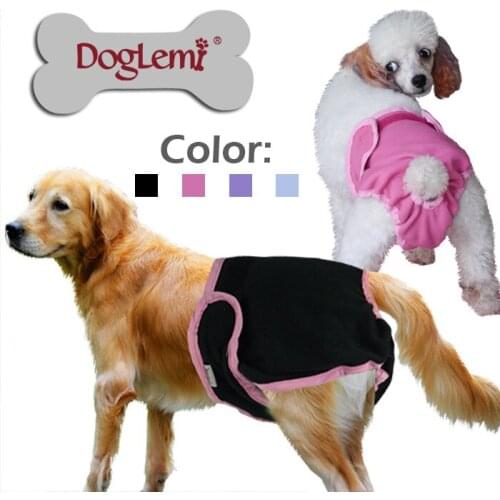 Dog Physiological Pants Diaper Sanitary Washable Female DogPanties Shorts Underwear Briefs For Dogs Sanitary Panties XS-XXL