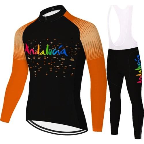 Andalucia Summer Spirng Equipamento Masculino Pantalones Mallot Verano Maillot Uniforme Ciclismo Hombre Completo Ciclismo