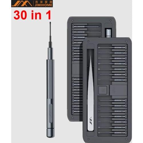 New Youpin 30 IN 1 Multi-purpose Precisions Screwdrivers Set Kit Repair Tool DIY Replaceable w/ Tweezers Aluminum Alloy Handle
