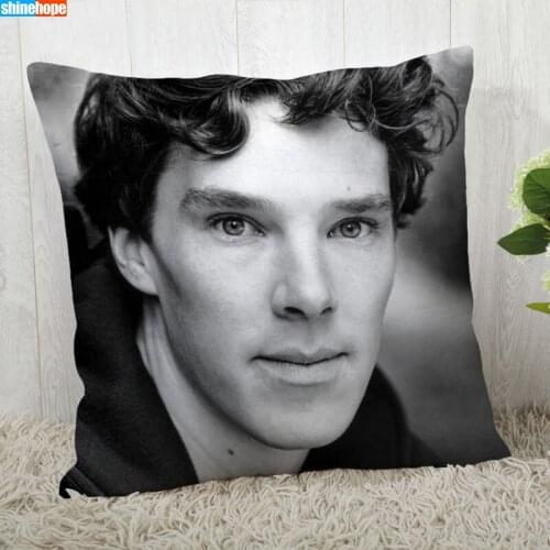 Benedict Cumberbatch Pillow Cover Customize Pillowcase Modern Home Decorative Pillow Case For Living Room 45X45cm A2020.6.15