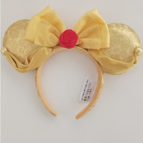 2020 New Disney Beauty And The Beast Headband Hair Accessories PARTY COSTUME Cosplay Plush Adult/Kids Gift