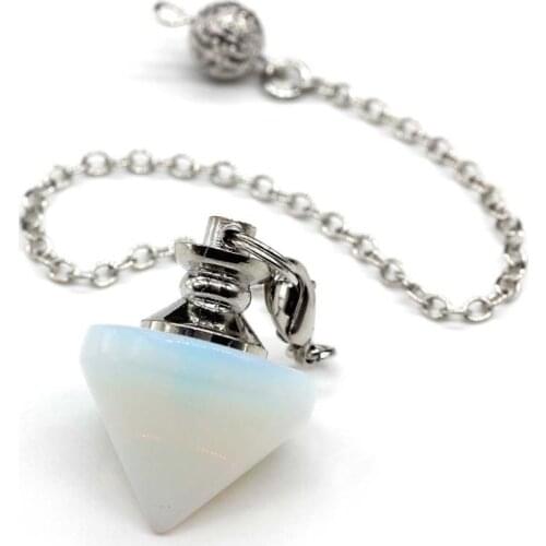 New Arrival Cone Shape Pendulum Bullet Reiki Healing Natural Stone Pink Purple Crystal Quartz Pendulums for Divination Dowsing