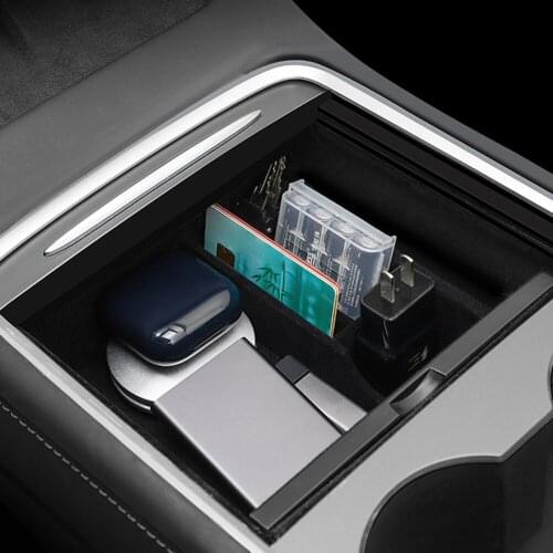 Console Organizer Armrest Storage Box for Tesla Model 3 Y 2021 Automobiles Interior Accessories Sundries Stowing Box