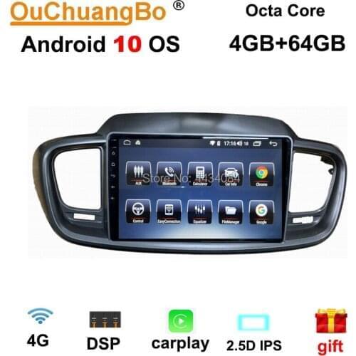 Ouchuangbo 2.5D IPS screen car nav gps audio for Kia Sorento RHD support 8 core carplay DSP right driving 4+64 android 10 OS