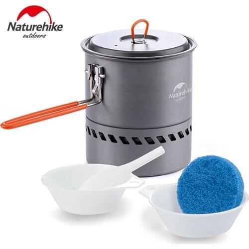 Naturehike Aluminium Alloy Non-stick Picnic Pot And Pan Camping Pot Outdoor Folding Cookware 2-3 Person