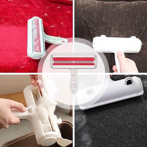 Dog Cat Fur Roller Sofa Clothes Cleaning Brush Pet Hair Remover Reusable Dog Cat Lint Pet Hair Remover Sticking Roller