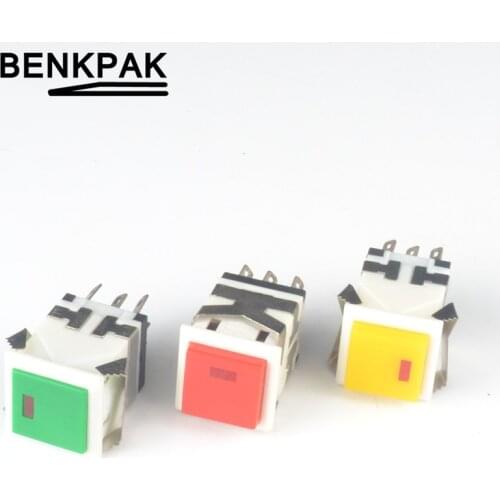 Self-lock&Momentary push button switch with lamp DC3V