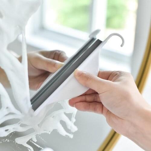 Window Glass Wiper Cleaner Mirror Squeegee Shower Portable Hanging Tile Cleaner Tool Practical Convenient For Bathroom Car Etc