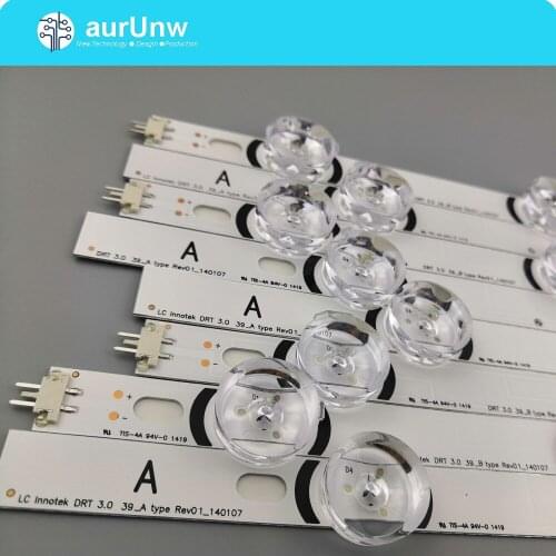 LED Backlight strip 8 Lamp For LG TV 390HVJ01 lnnotek drt 3.0 39" 39LB5610 39LB561V 39LB5800 39LB561F DRT3.0 39LB5700 39LB650V