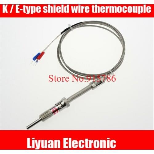 K / E-type shield wire thermocouple / WRNT-01/02 spring-type thermocouple / 1M cable temperature probe