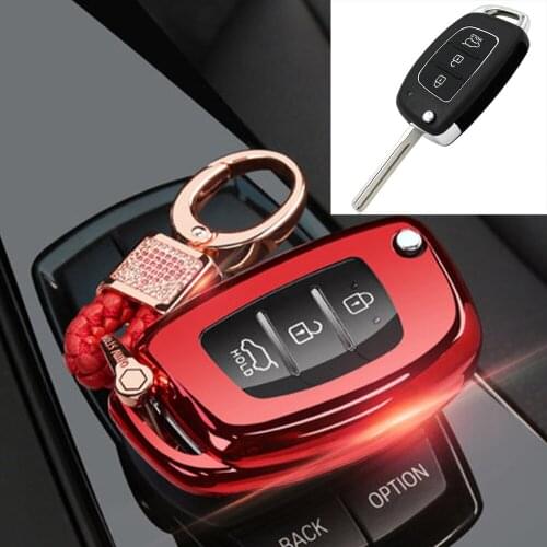 TPU Car Key Case Cover For Hyundai I40 (2012-2015) I20 (2012-2015) Elantra Santa Fe IX45 Protection Key Shell Skin Bag