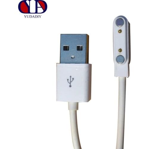 Smart Watch or Smart Wristbands charging Line Cable Magnet Suction 2-pin 7.62mm USB interface Emergency backup chargers