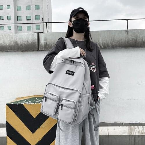 Waterproof Large-capacity Student School Backpack Leisure Canvas Travel Backpacks Outdoor Sports Backpag 2021 Trend Brand