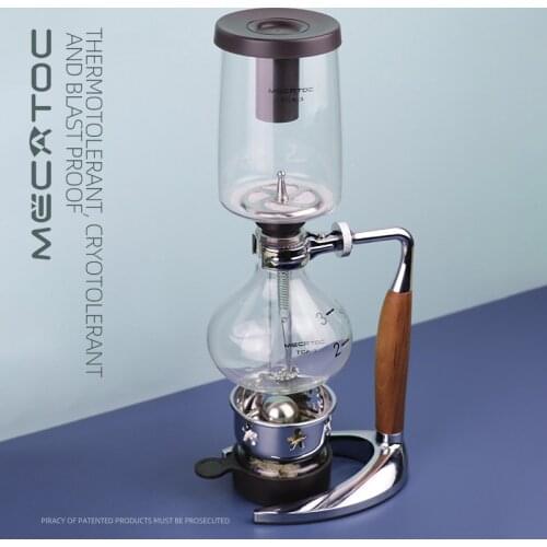 High Quality 3/5 Cups Syphon Pots Coffee Kettle pot Set Filter Syphon Coffee Maker Tea Siphon Heat-Resistant Household Pot