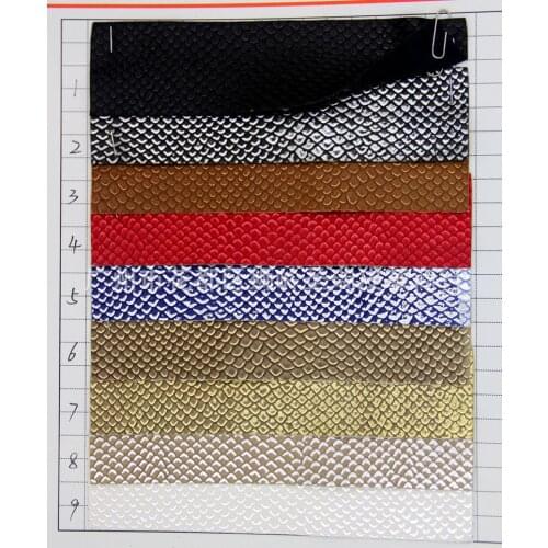 High quality leather material Archaize bronzing leather serpentine snake faux PU leather fabric