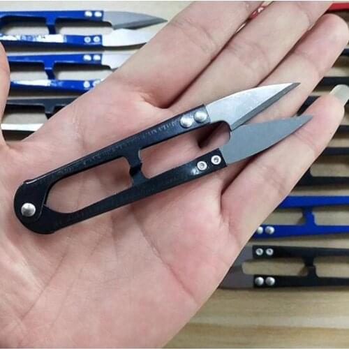 1PCS U Shape Clippers Yarn Stainless Steel Embroidery Craft Tailor Scissors Practical Sewing Scissors Nippers Convenient Shears