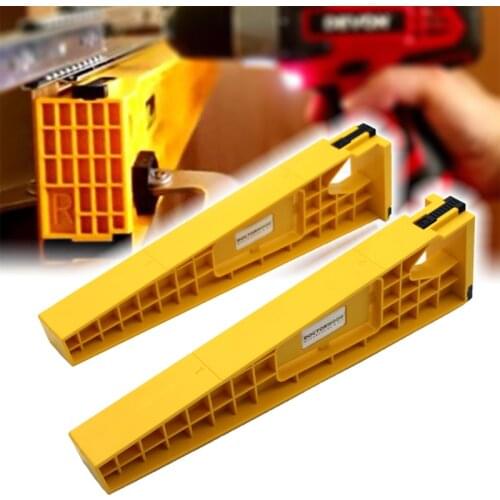 2pcs Drawer Track Jig Installation Aids Plastic Wedges Tile Locator Punch Positioner Mounting Template Fast Locator Installation