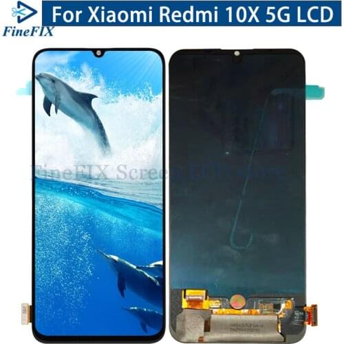 6.57" Amoled For Xiaomi Redmi 10X 5G LCD Screen Display+Touch Screen Digitizer For Xiaomi Redmi 10X Pro 5G LCD