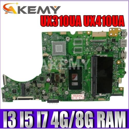 Akemy New mainboard i3 i5 i7 for ASUS UX310UQK UX310UQ UX310UVK UX310UV UX410UQK UX310UA UX310UAK UX410UA Laptop motherboard