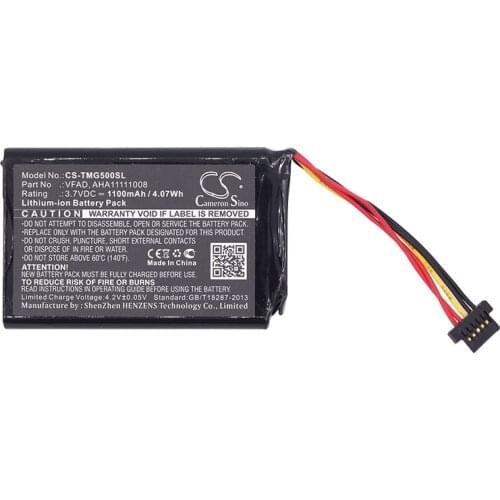 Cameron Sino 1100mAh Battery for TomTom 4FL50 4FL60 Go 5000 GO 5100 Go 6000 GO 6100 PRO TRUCK 5250,AHA11111008 VFAD