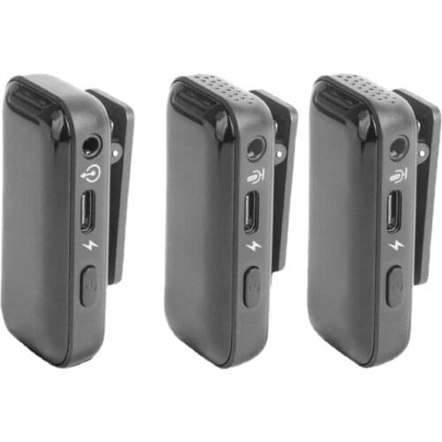 One-to-Two Wireless Microphone Collar Dedicated Phone Computer Sound Recording Microphone Noise Reduction Video Live Streaming