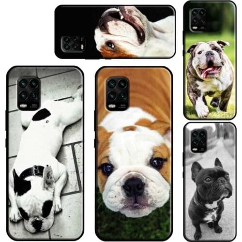 British English Bulldog For Xiaomi Mi 11 Lite Case 11 Ultra 10T Pro POCO X3 M3 Pro F3 Cover For Xiaomi Mi 11 Case