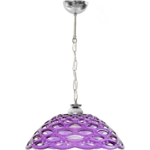 EWs Acrylic Purple Pendant Lamp Chandelier